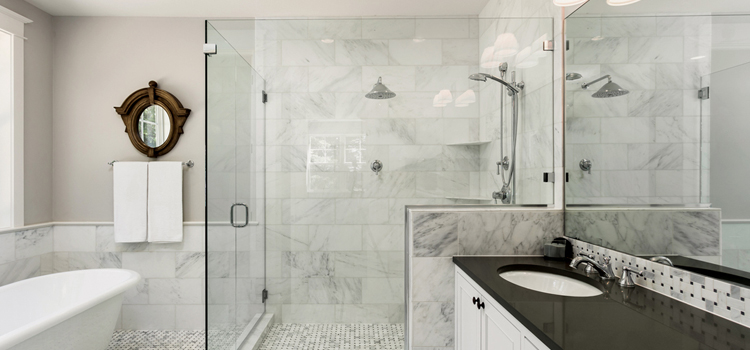 bathroom shower door installation in San Bruno